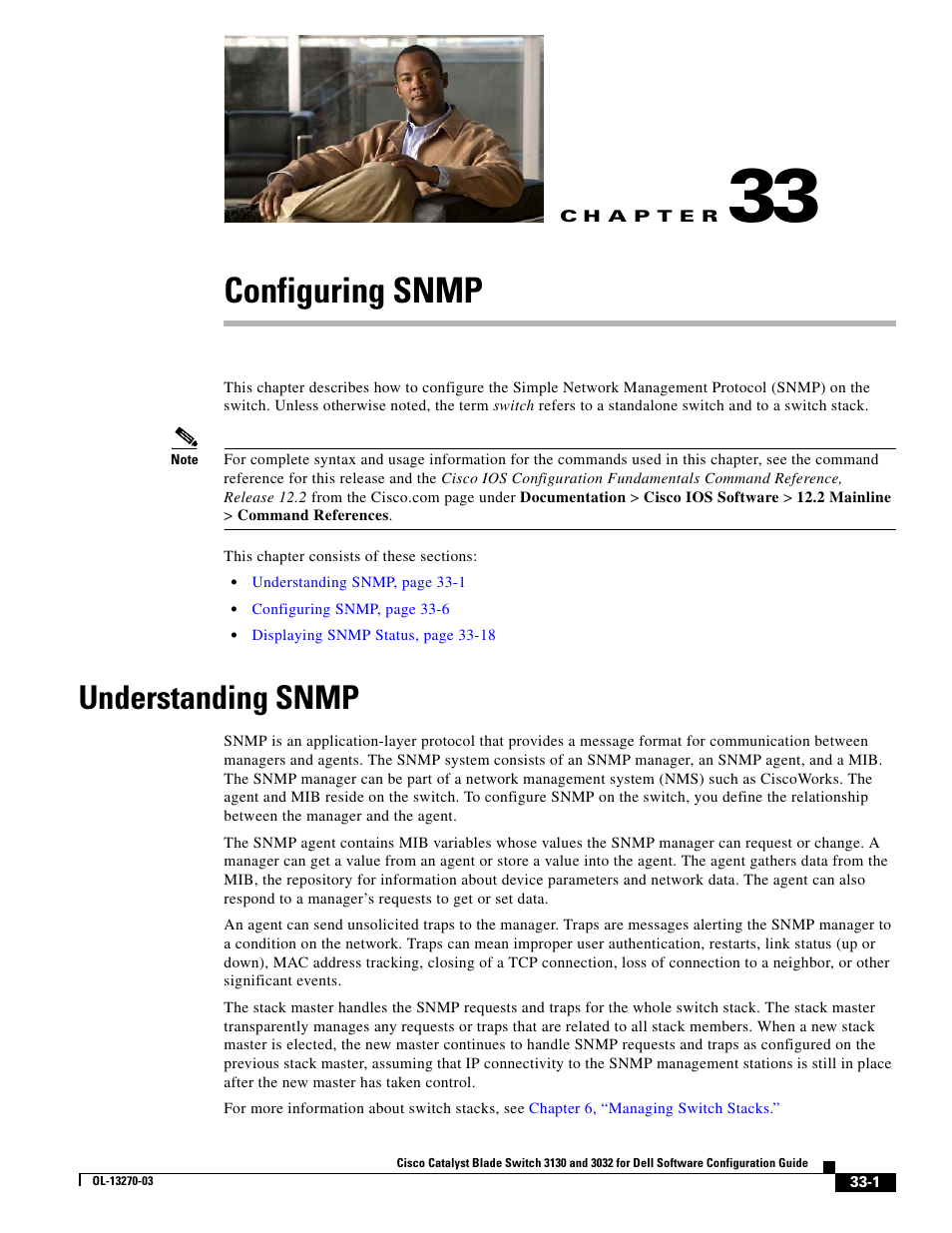 Configuring snmp, Understanding snmp, C h a p t e r | Chapter 33, “configuring snmp | Dell POWEREDGE M1000E User Manual | Page 719 / 1316