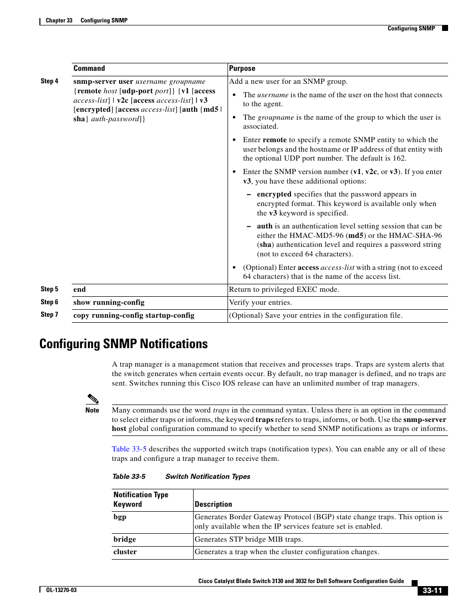 Configuring snmp notifications | Dell POWEREDGE M1000E User Manual | Page 729 / 1316