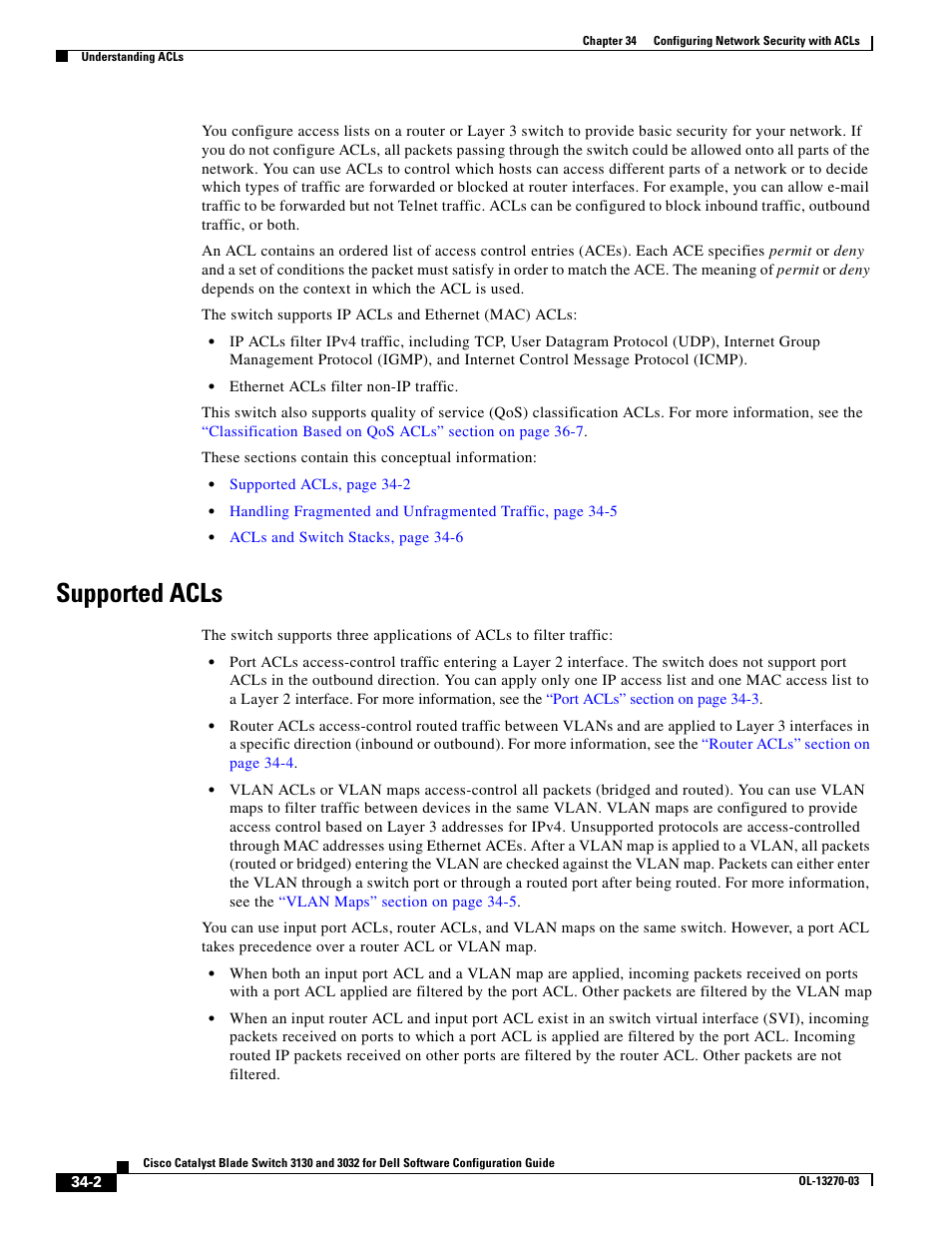 Supported acls | Dell POWEREDGE M1000E User Manual | Page 738 / 1316