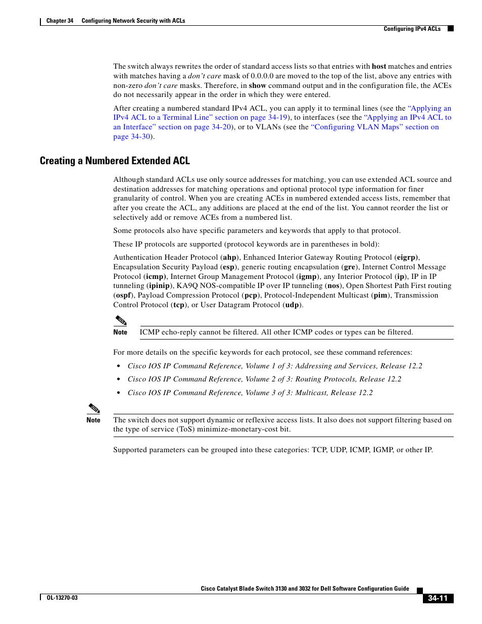 Creating a numbered extended acl | Dell POWEREDGE M1000E User Manual | Page 747 / 1316