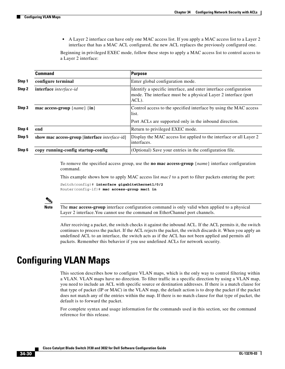 Configuring vlan maps, Configuring vlan, Configuring vlan maps” section on | Dell POWEREDGE M1000E User Manual | Page 766 / 1316