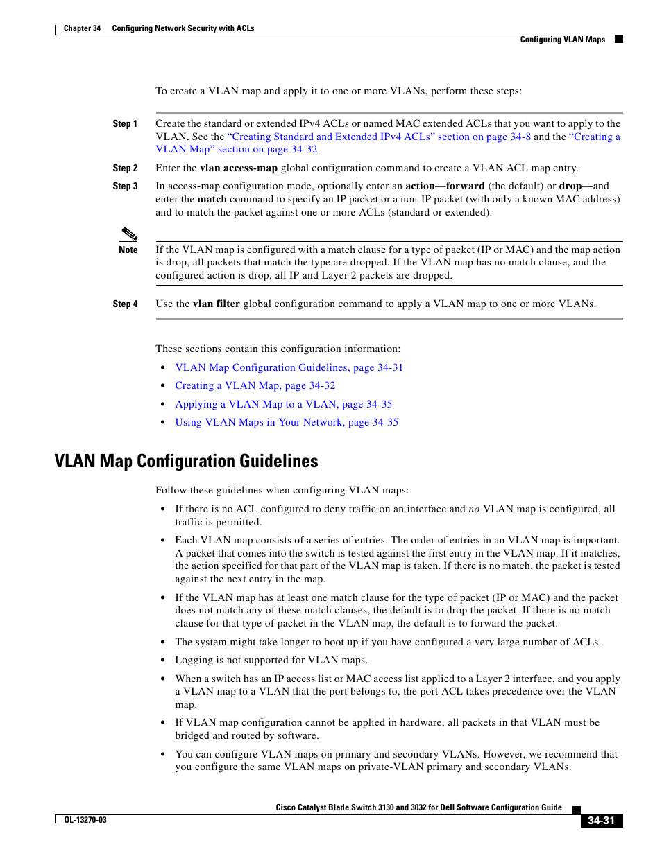 Vlan map configuration guidelines | Dell POWEREDGE M1000E User Manual | Page 767 / 1316