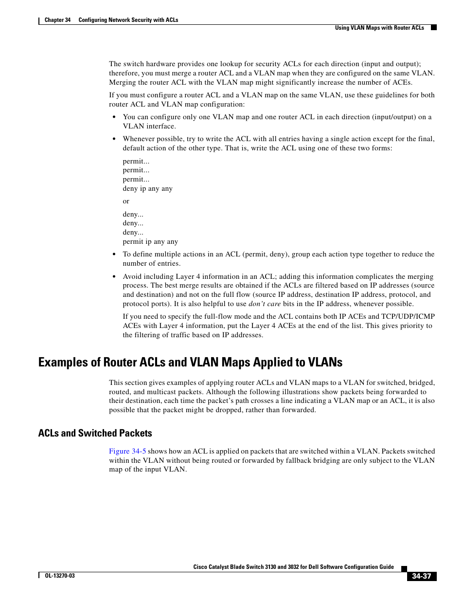 Acls and switched packets | Dell POWEREDGE M1000E User Manual | Page 773 / 1316