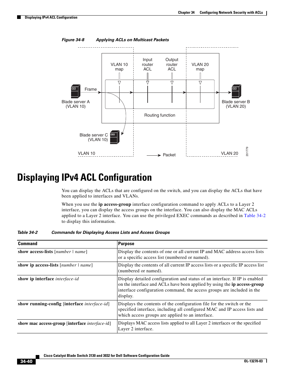 Displaying ipv4 acl configuration, Figure 34-8, Drops the pac | Dell POWEREDGE M1000E User Manual | Page 776 / 1316