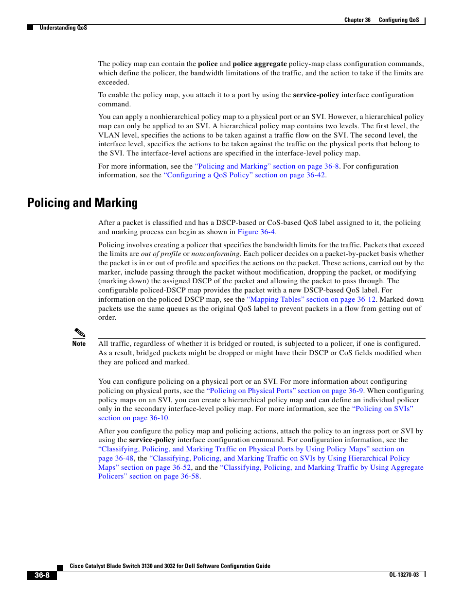 Policing and marking, Policing and marking” section on | Dell POWEREDGE M1000E User Manual | Page 794 / 1316