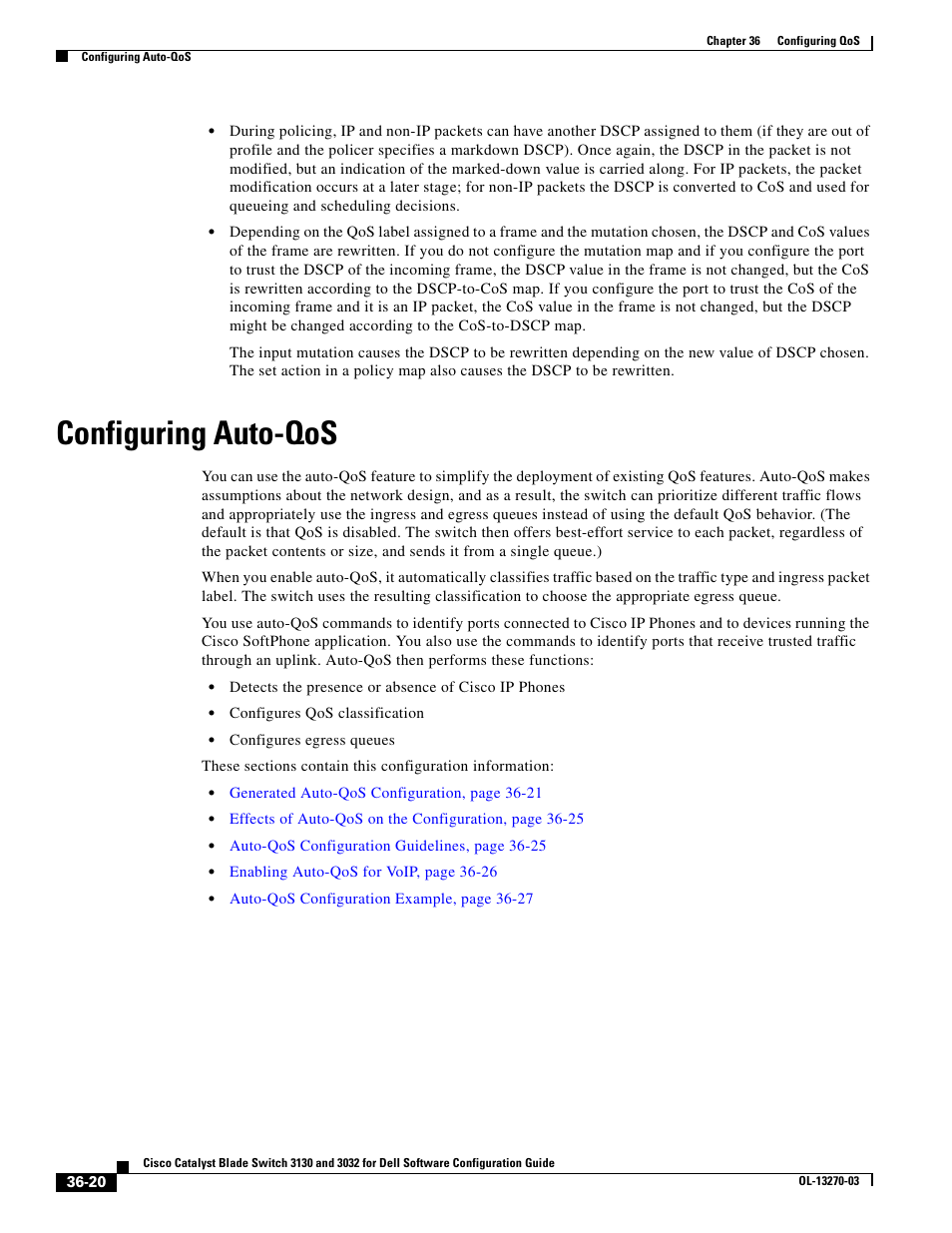 Configuring auto-qos | Dell POWEREDGE M1000E User Manual | Page 806 / 1316