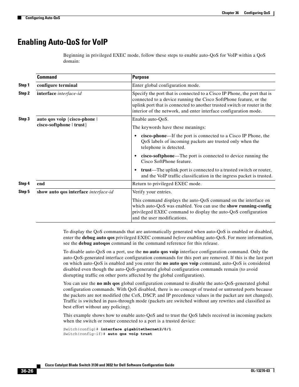 Enabling auto-qos for voip | Dell POWEREDGE M1000E User Manual | Page 812 / 1316