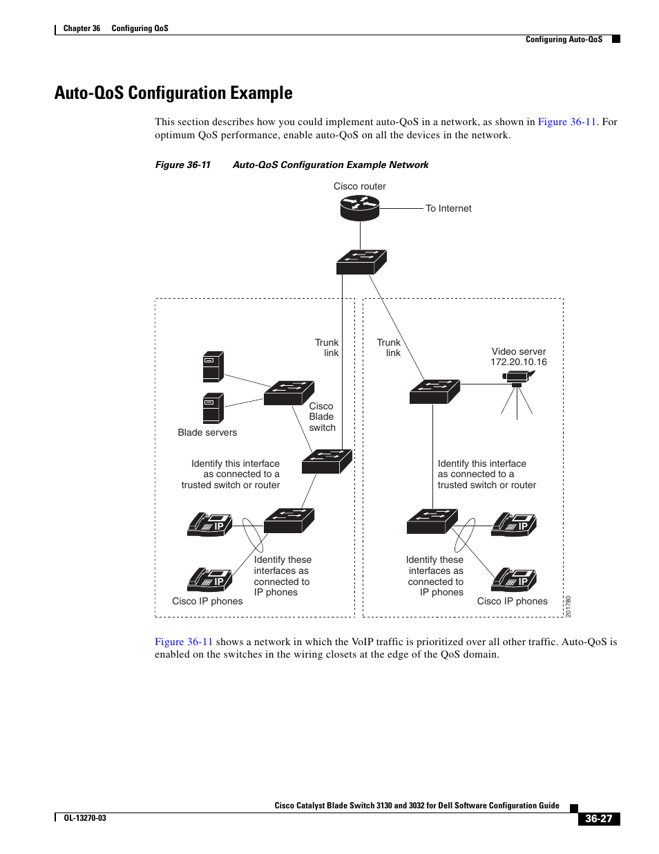 Auto-qos configuration example | Dell POWEREDGE M1000E User Manual | Page 813 / 1316