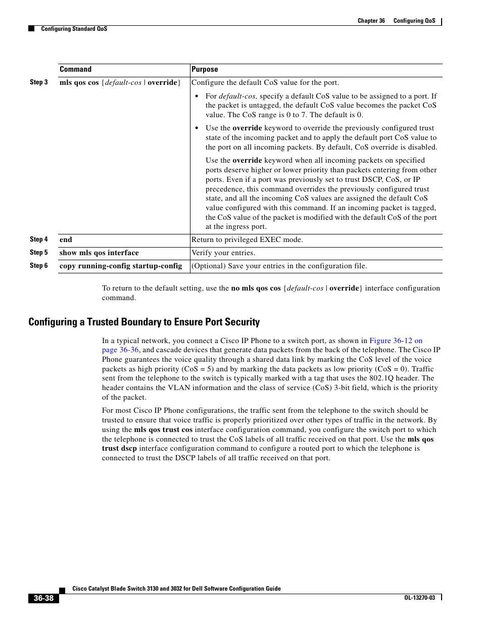 Configuring a trusted boundary to | Dell POWEREDGE M1000E User Manual | Page 824 / 1316