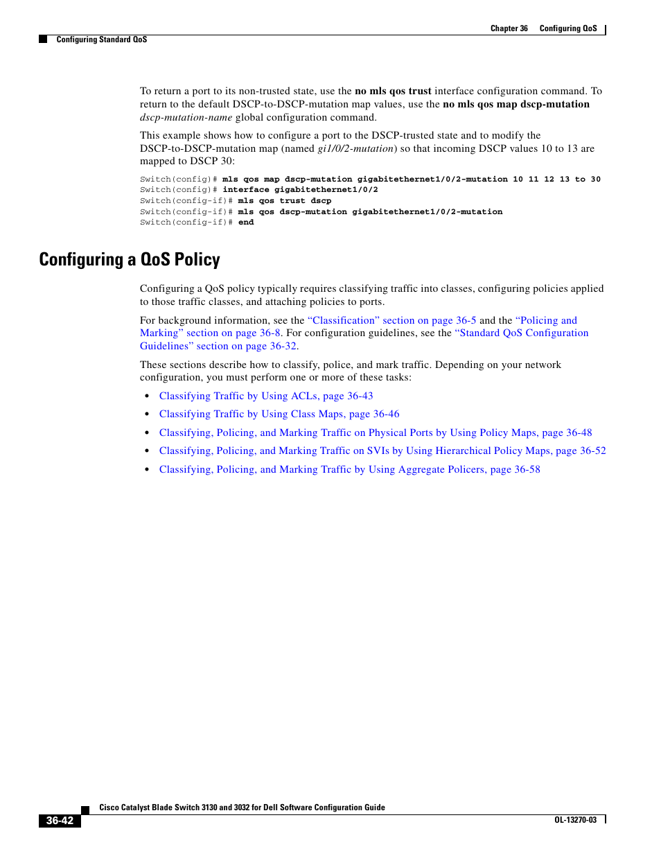 Configuring a qos policy, Requi | Dell POWEREDGE M1000E User Manual | Page 828 / 1316