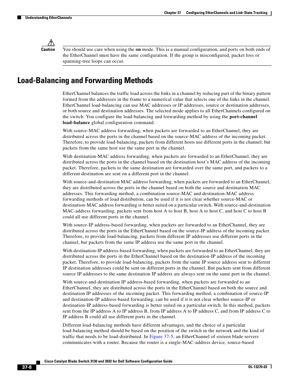 Load-balancing and forwarding methods | Dell POWEREDGE M1000E User Manual | Page 874 / 1316