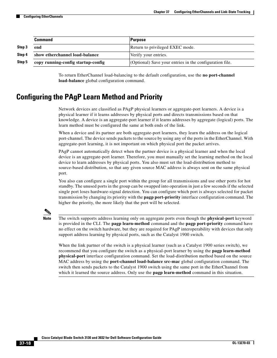 Configuring the pagp learn method and priority | Dell POWEREDGE M1000E User Manual | Page 884 / 1316