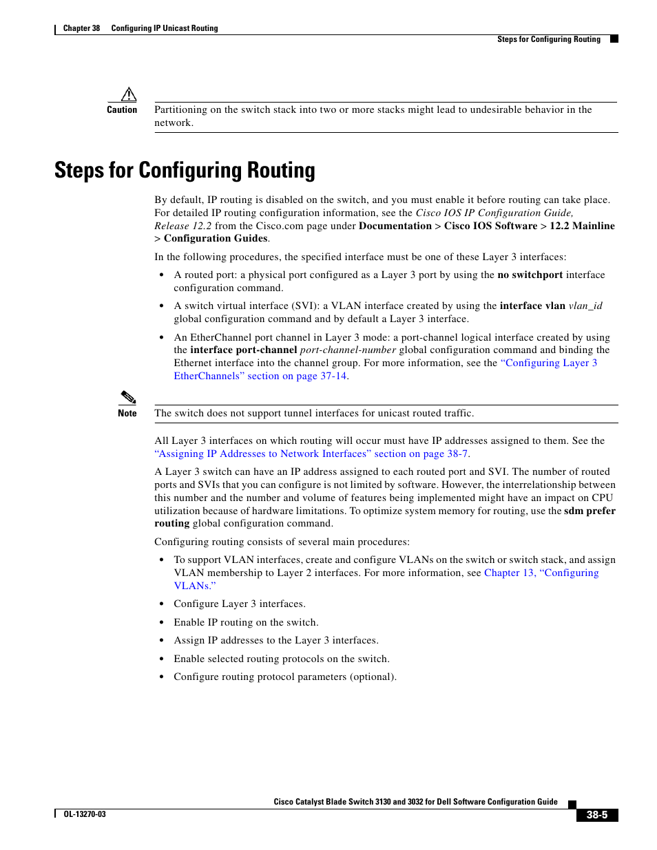 Steps for configuring routing | Dell POWEREDGE M1000E User Manual | Page 897 / 1316