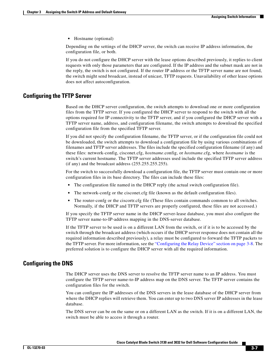 Configuring the tftp server, Configuring the dns | Dell POWEREDGE M1000E User Manual | Page 91 / 1316