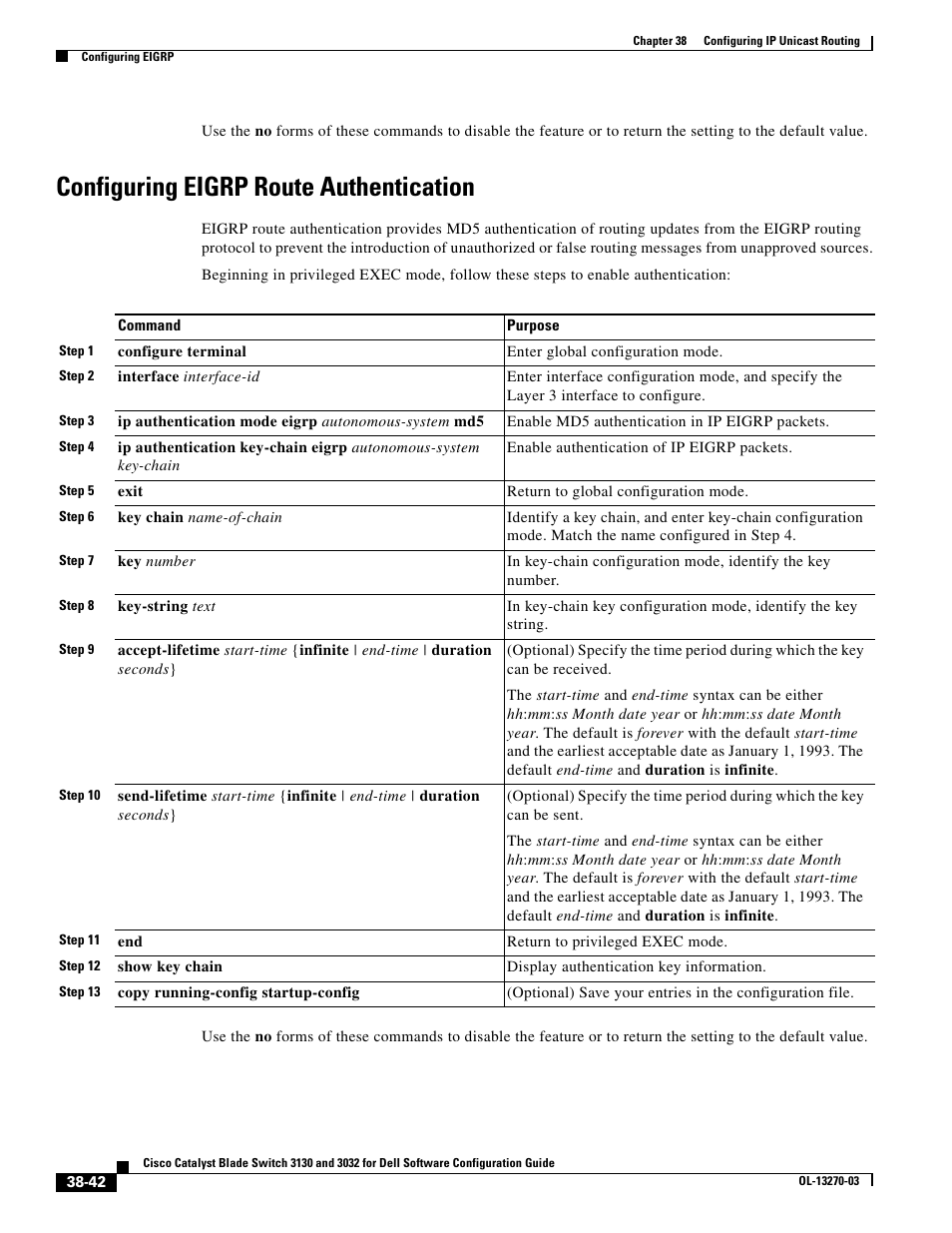 Configuring eigrp route authentication | Dell POWEREDGE M1000E User Manual | Page 934 / 1316