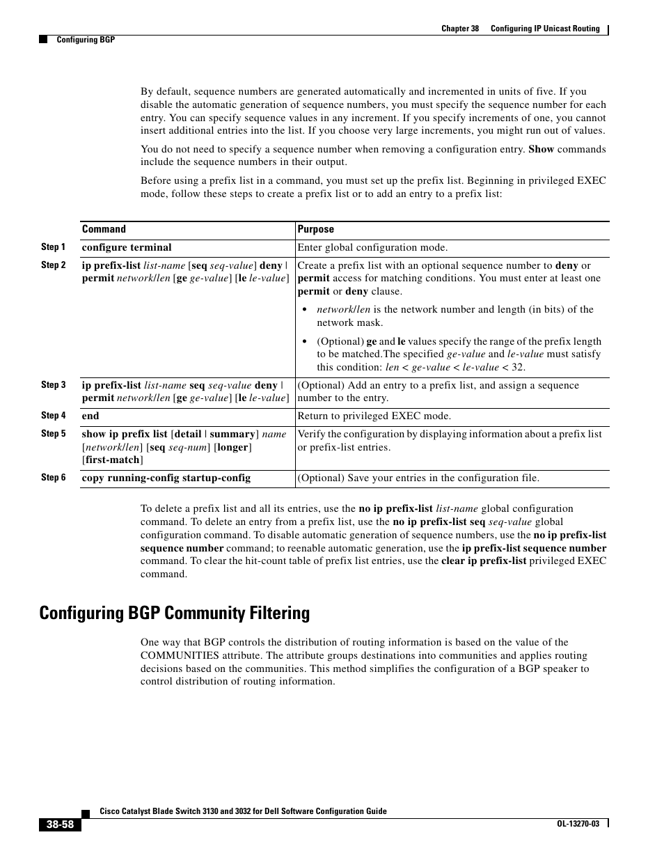 Configuring bgp community filtering | Dell POWEREDGE M1000E User Manual | Page 950 / 1316