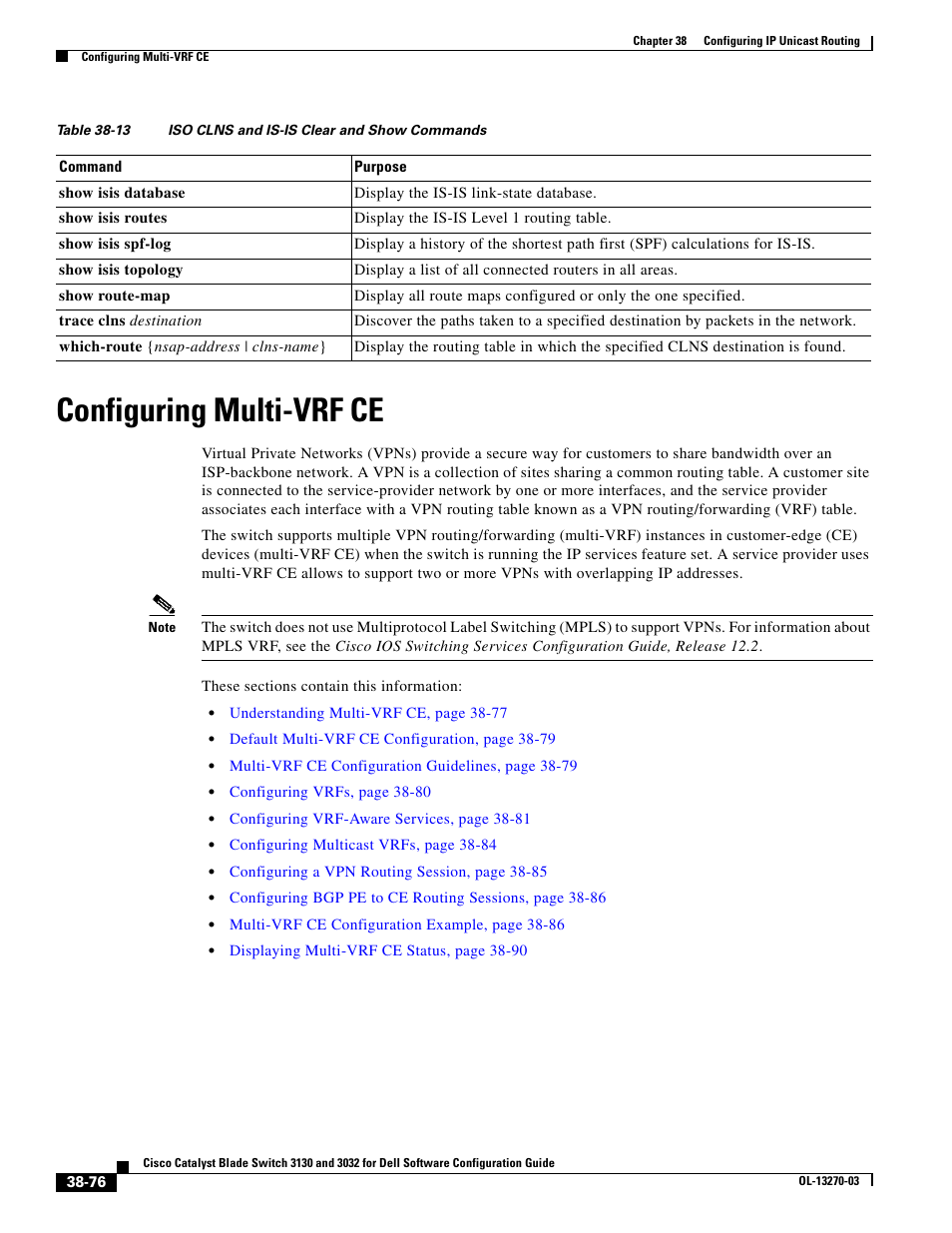 Configuring multi-vrf ce | Dell POWEREDGE M1000E User Manual | Page 968 / 1316