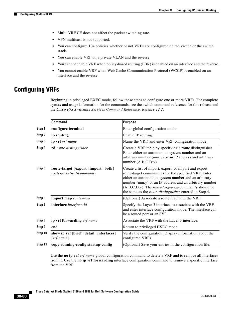 Configuring vrfs | Dell POWEREDGE M1000E User Manual | Page 972 / 1316