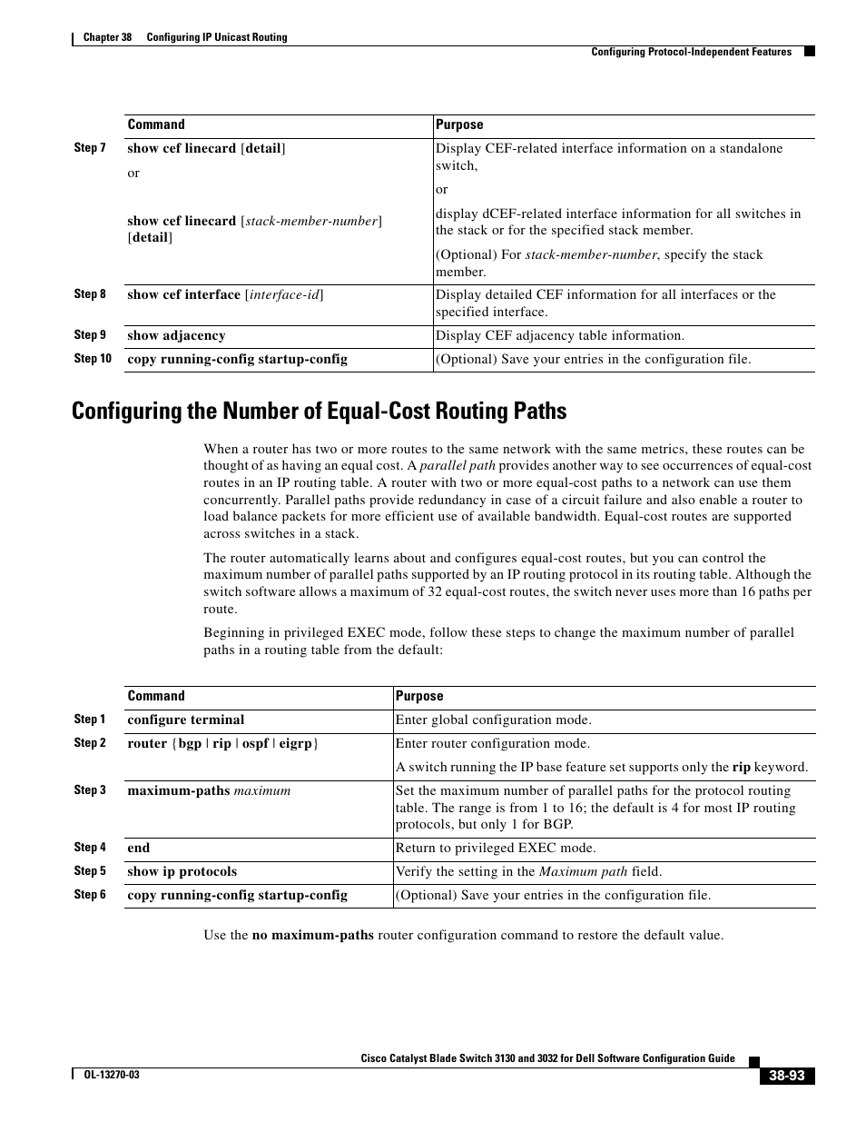 Configuring the number of equal-cost routing paths | Dell POWEREDGE M1000E User Manual | Page 985 / 1316