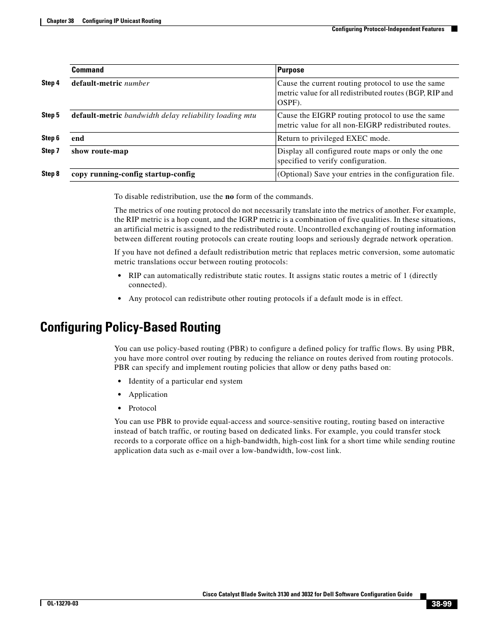 Configuring policy-based routing | Dell POWEREDGE M1000E User Manual | Page 991 / 1316