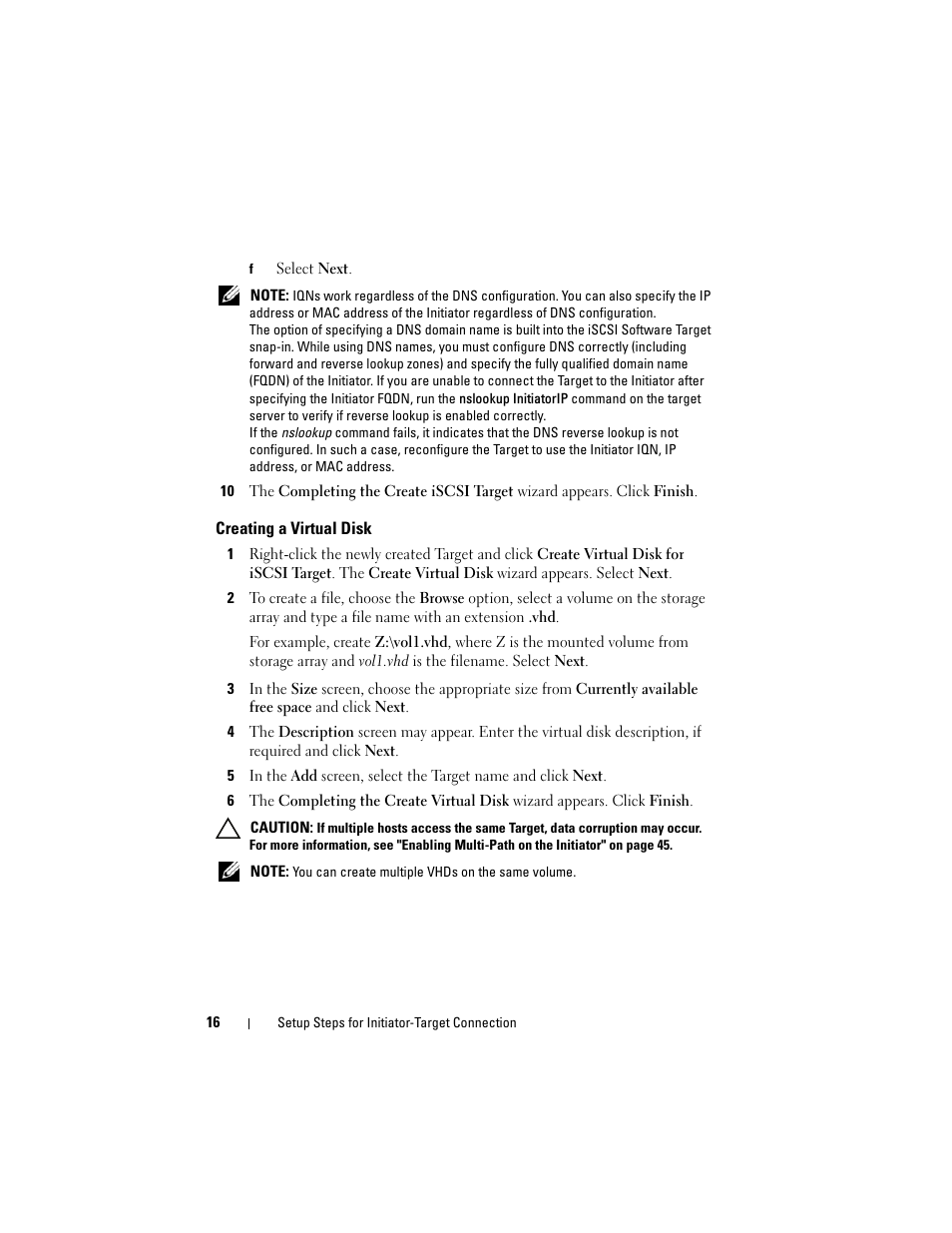 Creating a virtual disk | Dell PowerVault 700N User Manual | Page 16 / 56