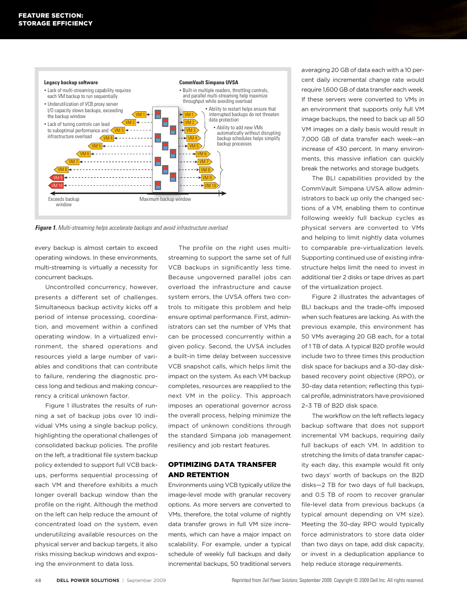Optimizing data transfer and retention | Dell PowerVault DL2200 CommVault User Manual | Page 3 / 4