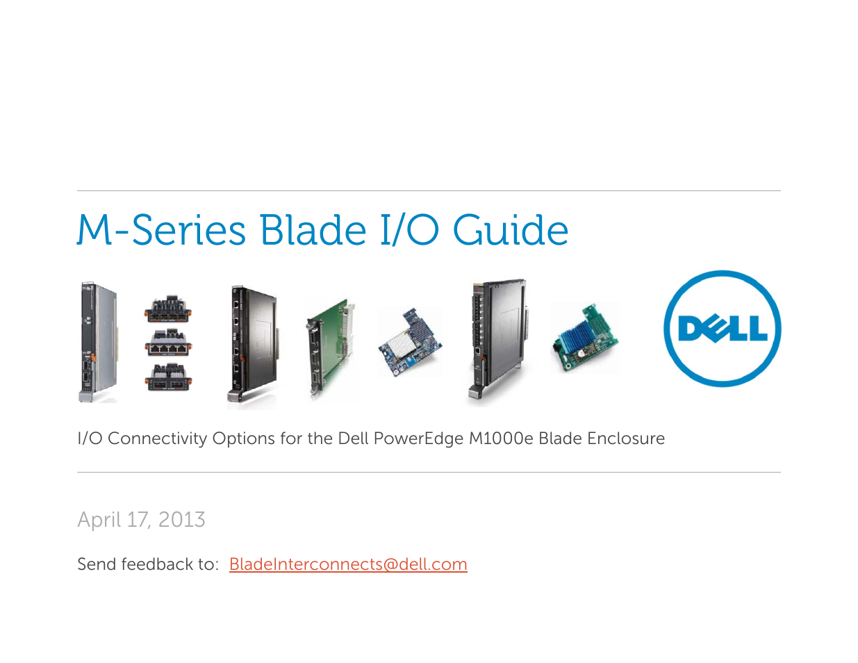 Dell POWEREDGE M1000E User Manual | 94 pages