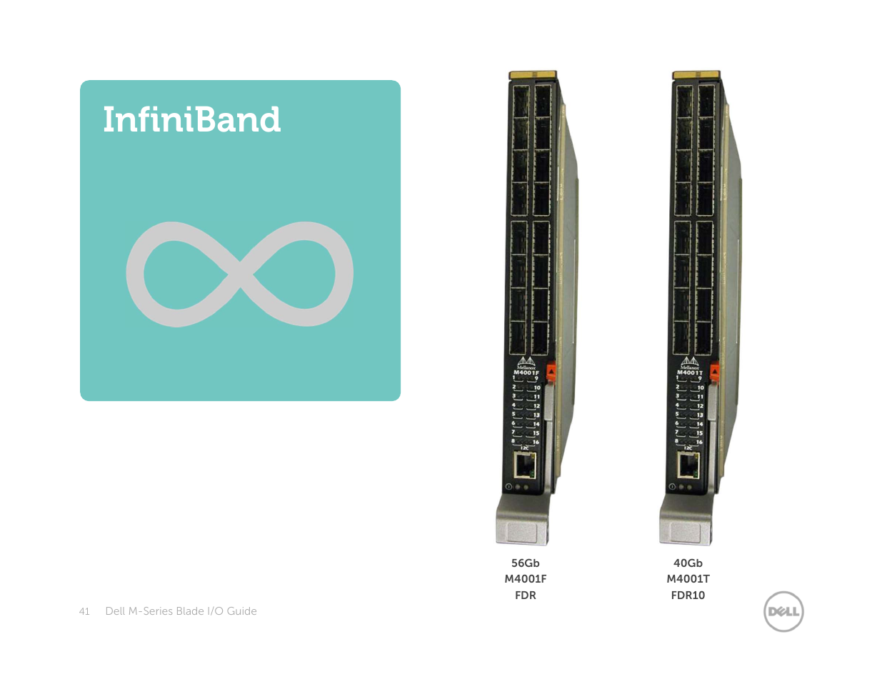 Infiniband blades, Infiniband | Dell POWEREDGE M1000E User Manual | Page 41 / 94