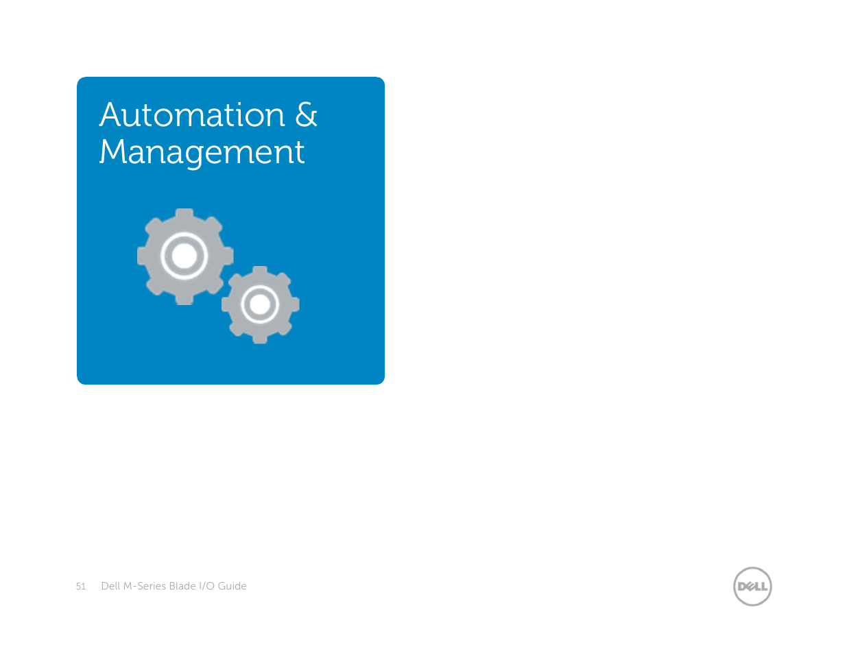 Automation & management | Dell POWEREDGE M1000E User Manual | Page 51 / 94