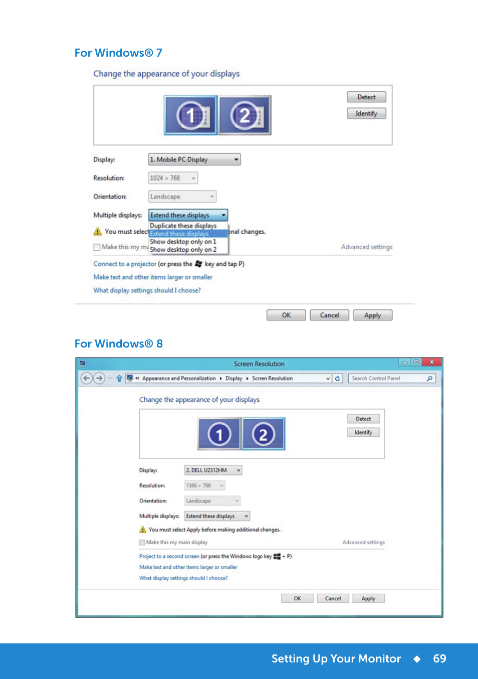 Dell P2714H Monitor User Manual | Page 69 / 72
