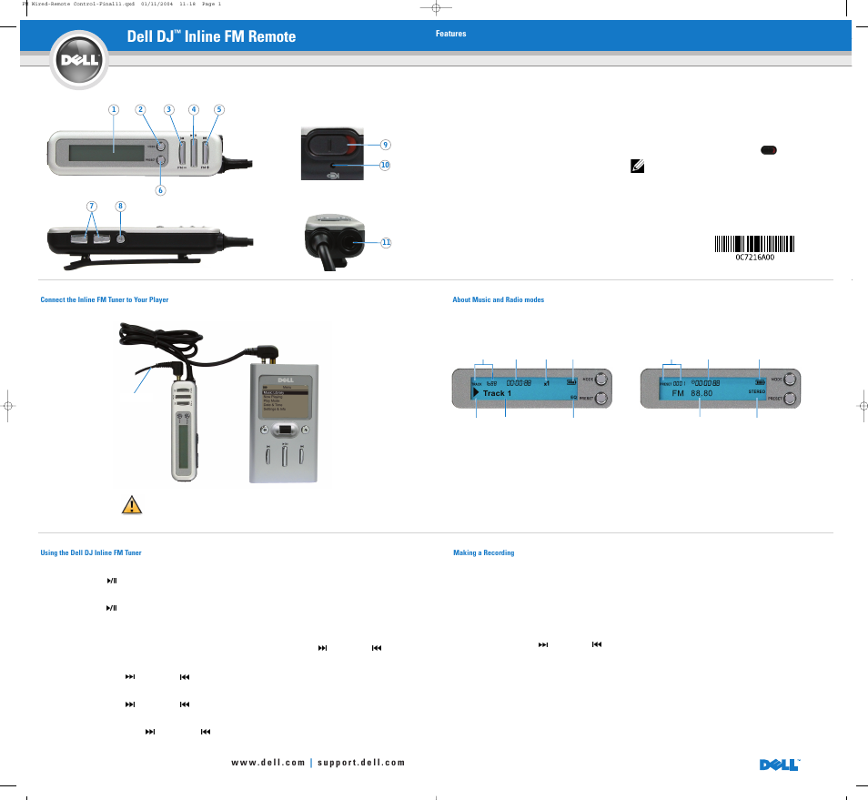 Dell DJ 2 User Manual | 2 pages