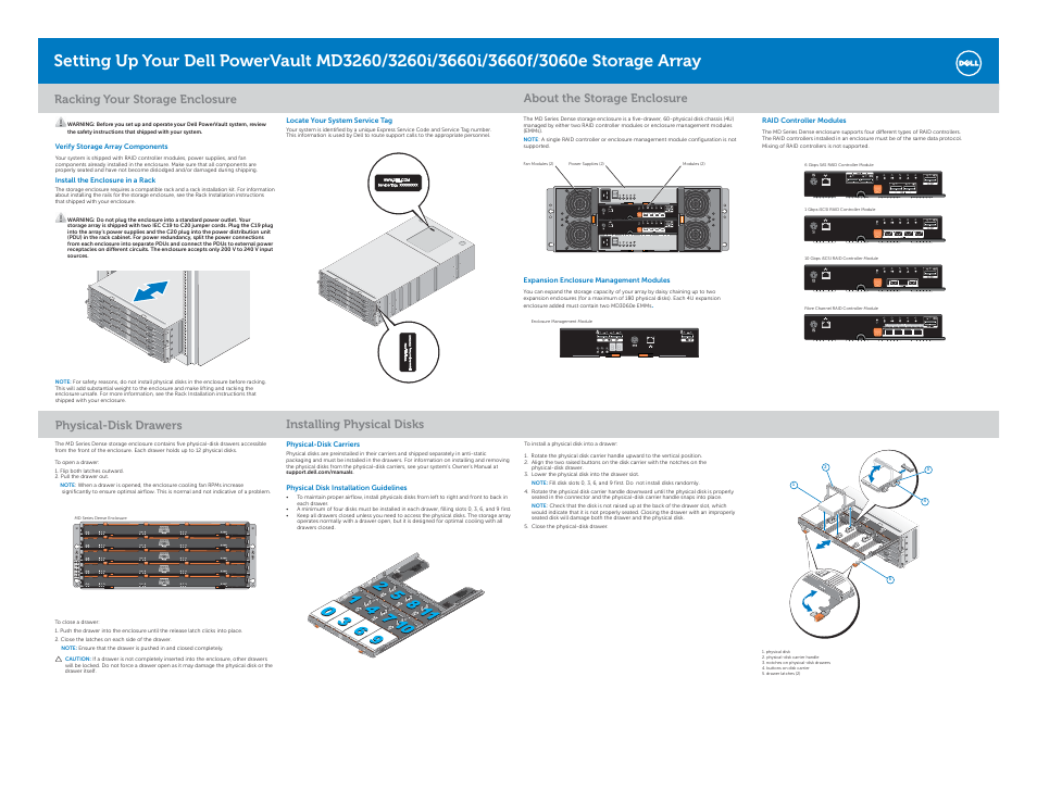 Dell PowerVault MD3260i User Manual | 2 pages
