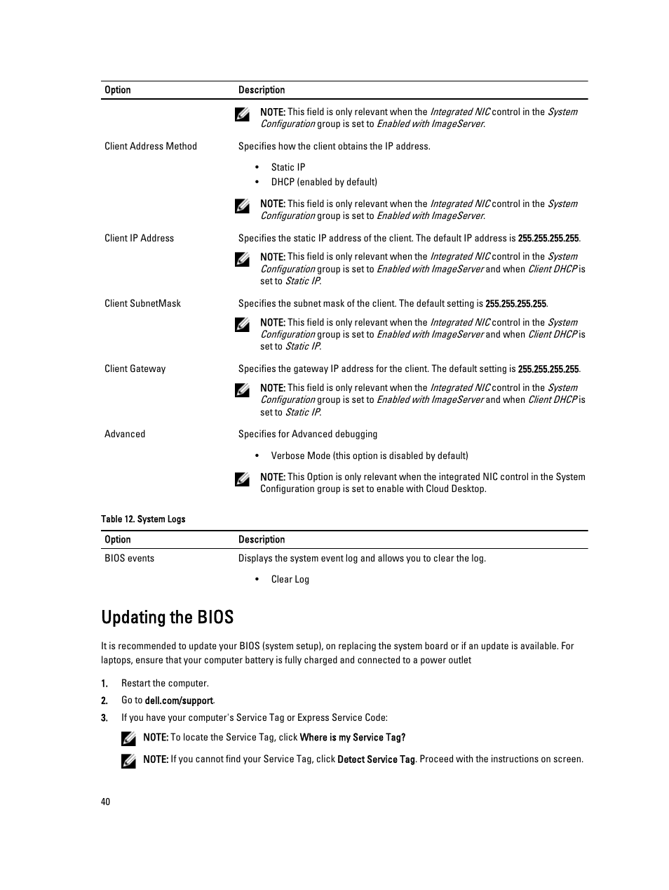 Updating the bios | Dell Precision T1700 (Mid 2013) User Manual | Page 40 / 59