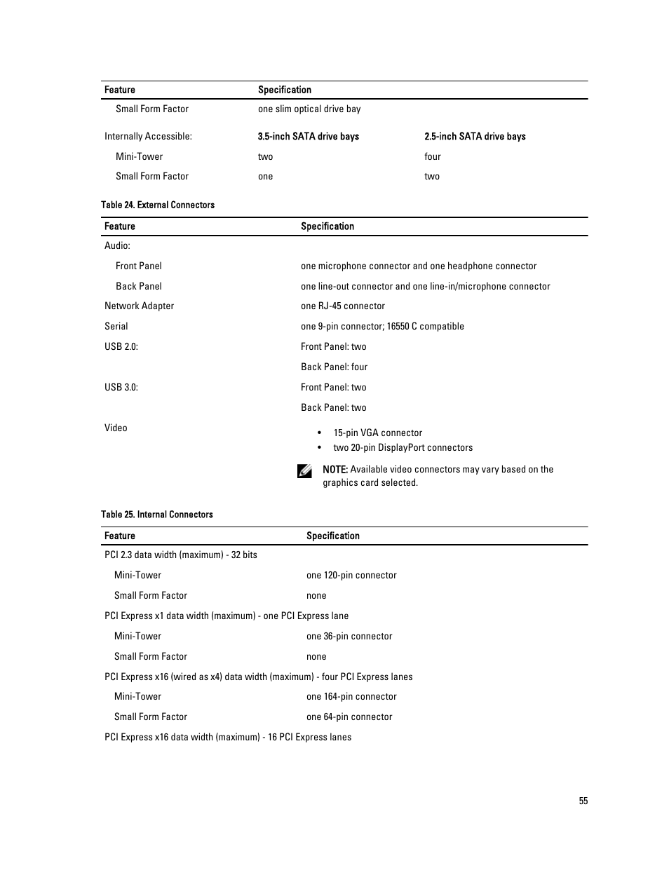 Dell Precision T1700 (Mid 2013) User Manual | Page 55 / 59