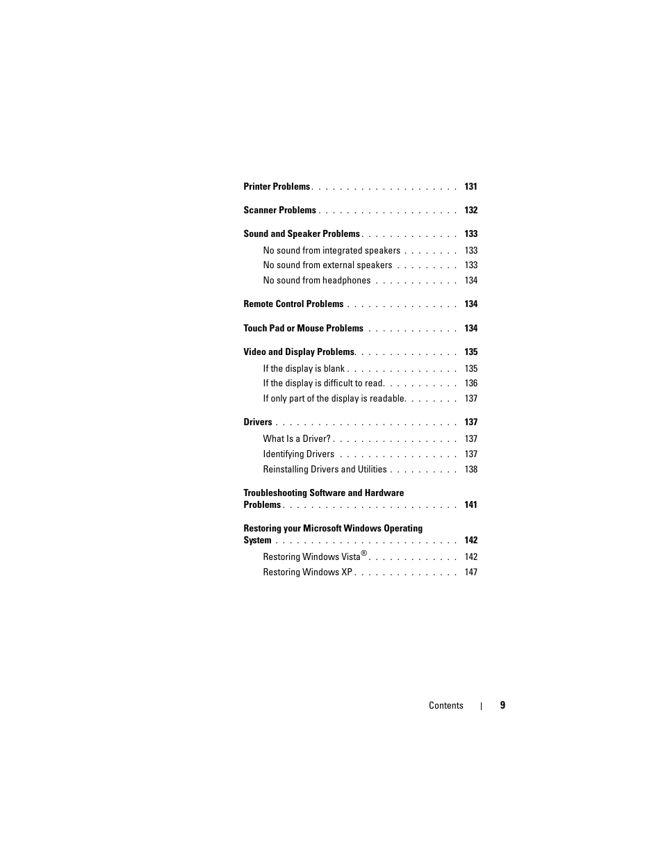 Dell Vostro 1700 (Early 2009) User Manual | Page 9 / 240