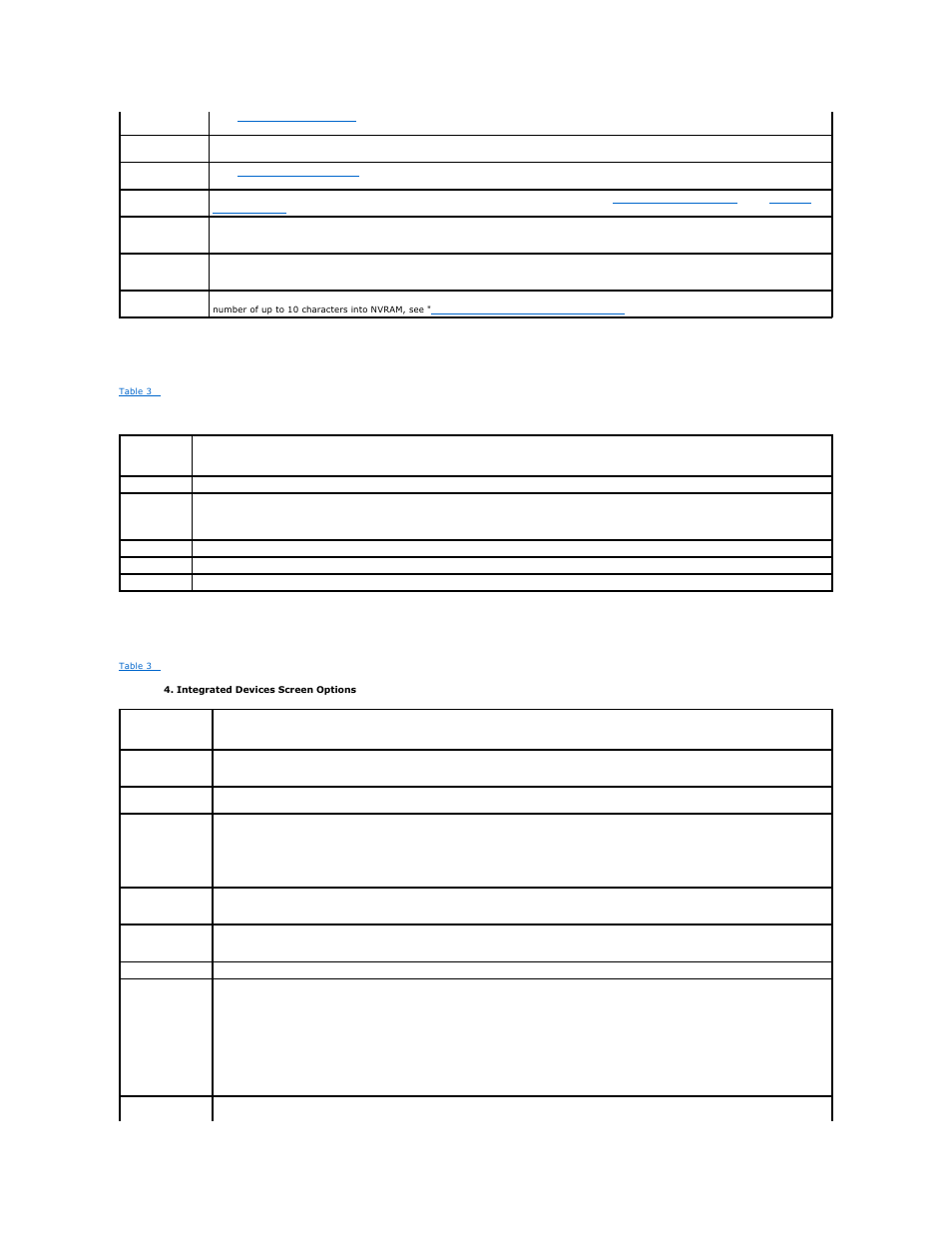 Cpu information screen, Integrated devices screen | Dell PowerEdge 800 User Manual | Page 17 / 27