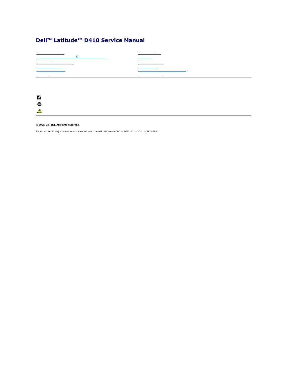 Dell Latitude D410 User Manual | 38 pages