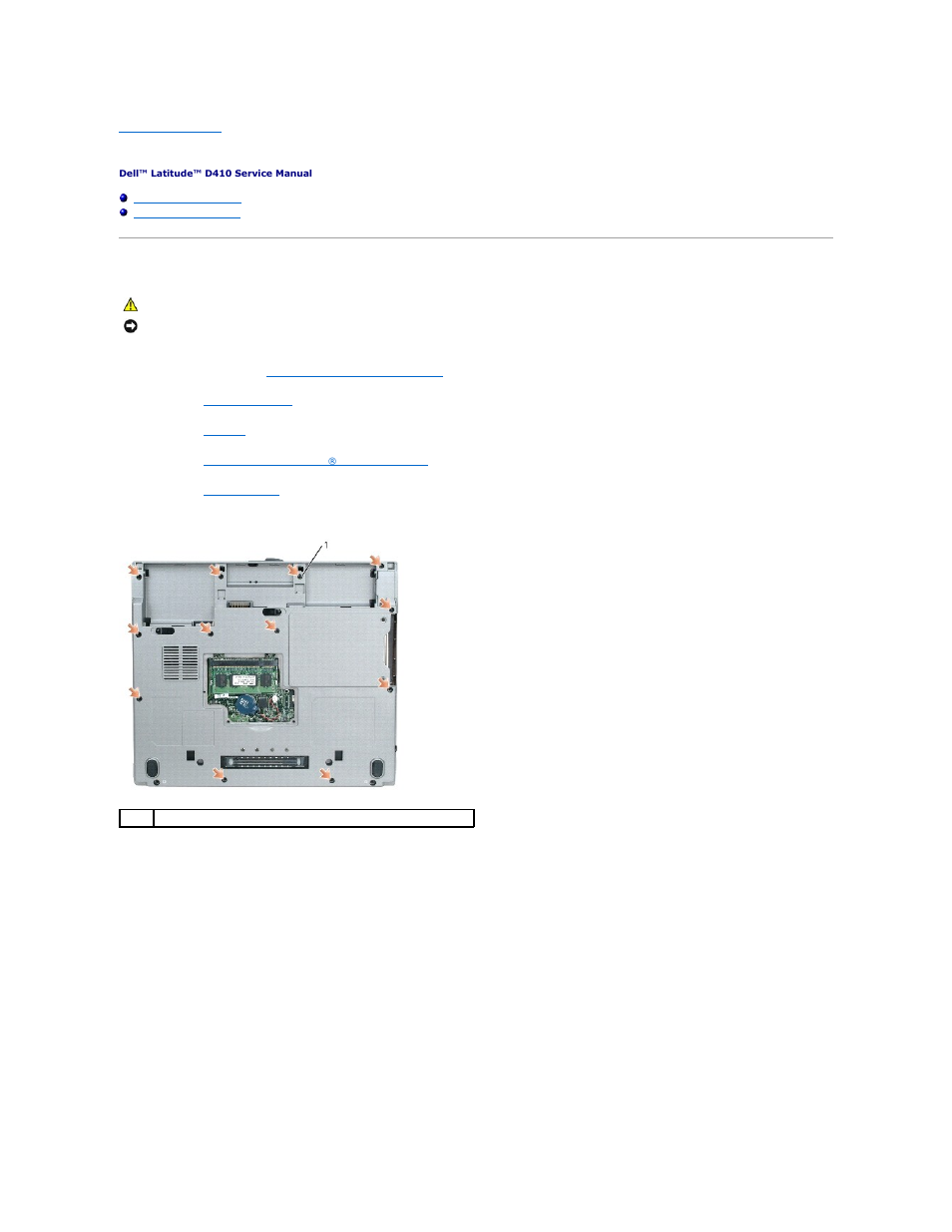 Palm rest, Removing the palm rest | Dell Latitude D410 User Manual | Page 23 / 38