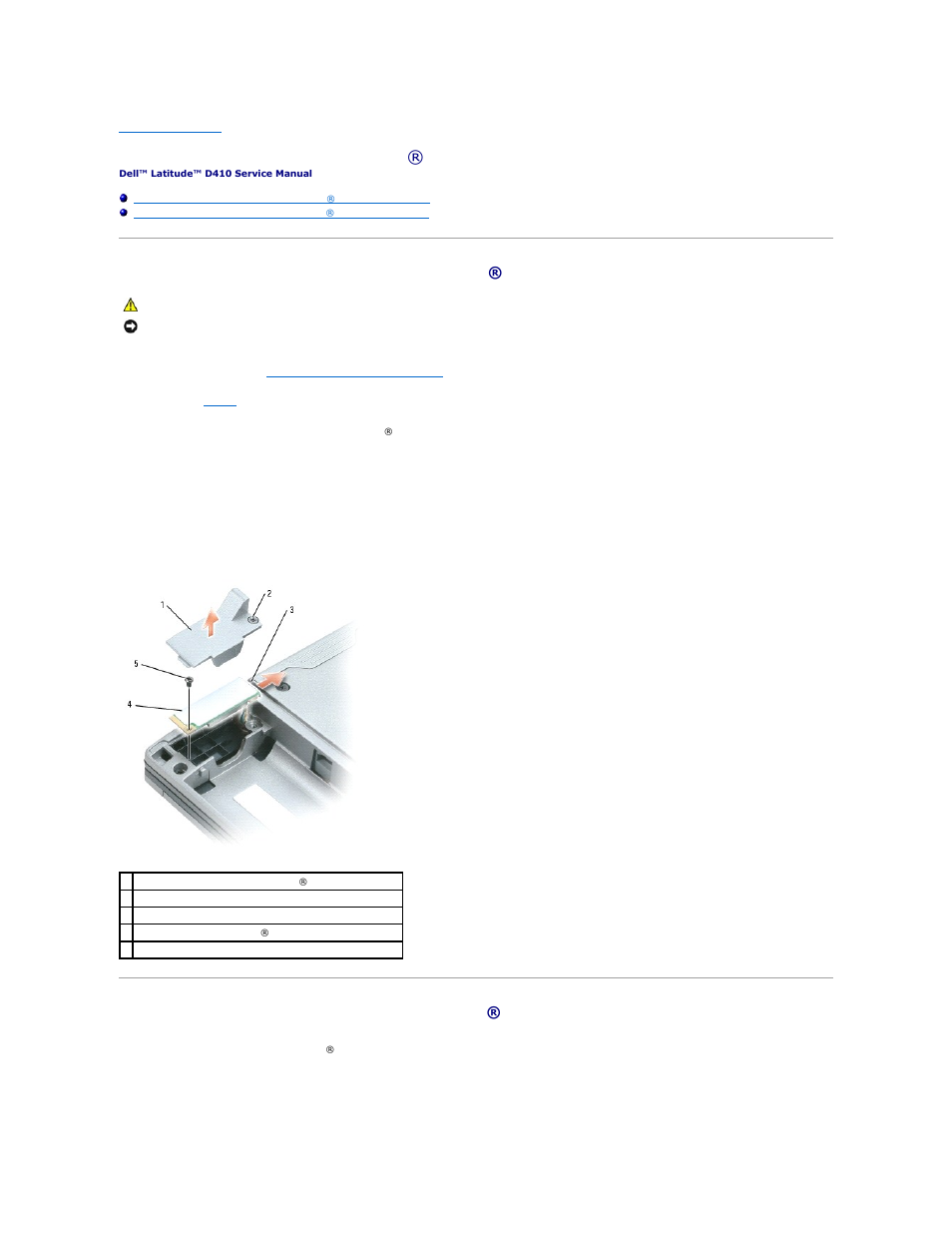Internal card with bluetooth ® wireless technology | Dell Latitude D410 User Manual | Page 6 / 38