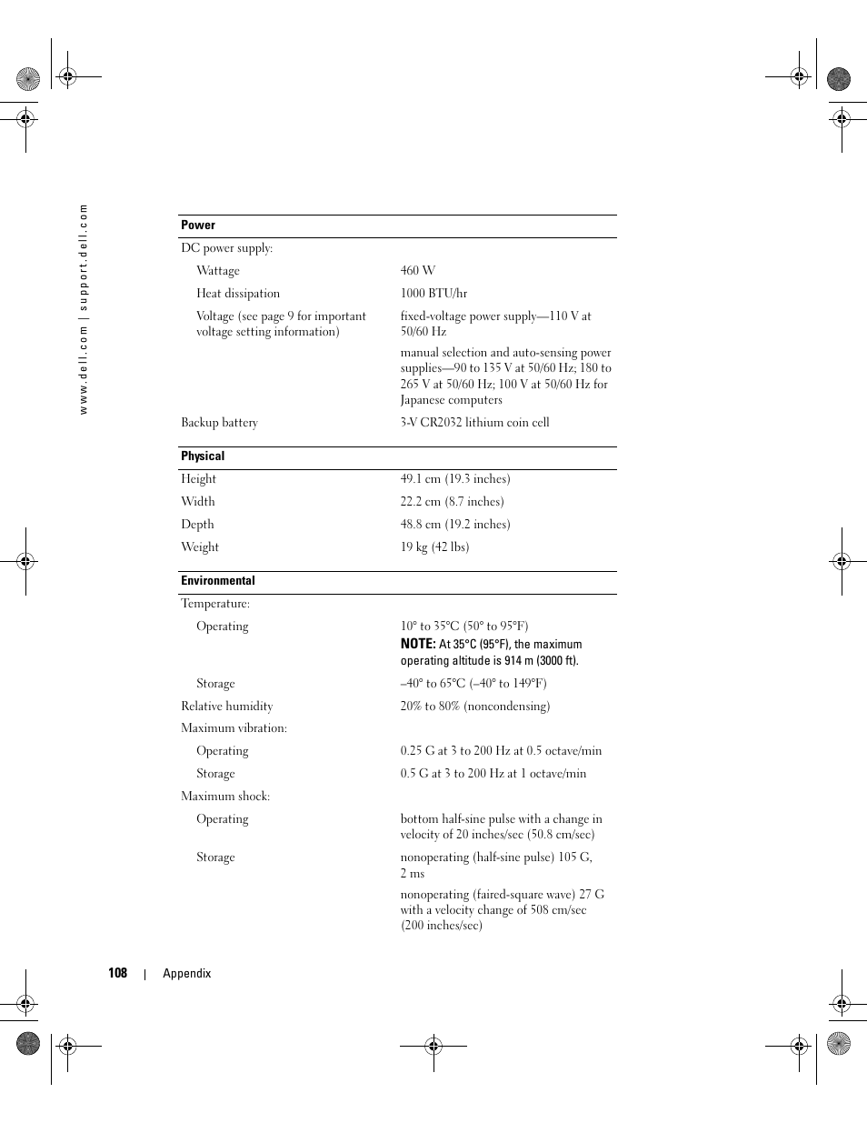 Dell XPS/Dimension XPS Gen 2 User Manual | Page 108 / 142