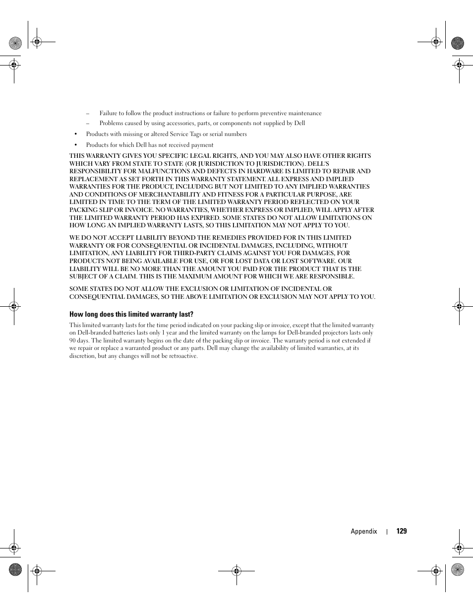 Dell XPS/Dimension XPS Gen 2 User Manual | Page 129 / 142