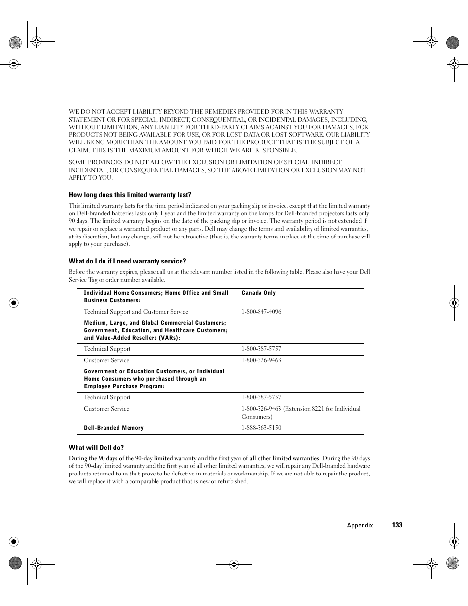 Dell XPS/Dimension XPS Gen 2 User Manual | Page 133 / 142