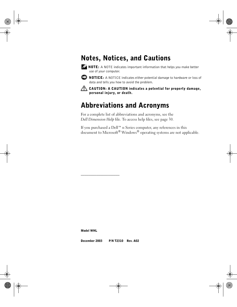 Abbreviations and acronyms | Dell XPS/Dimension XPS Gen 2 User Manual | Page 2 / 142