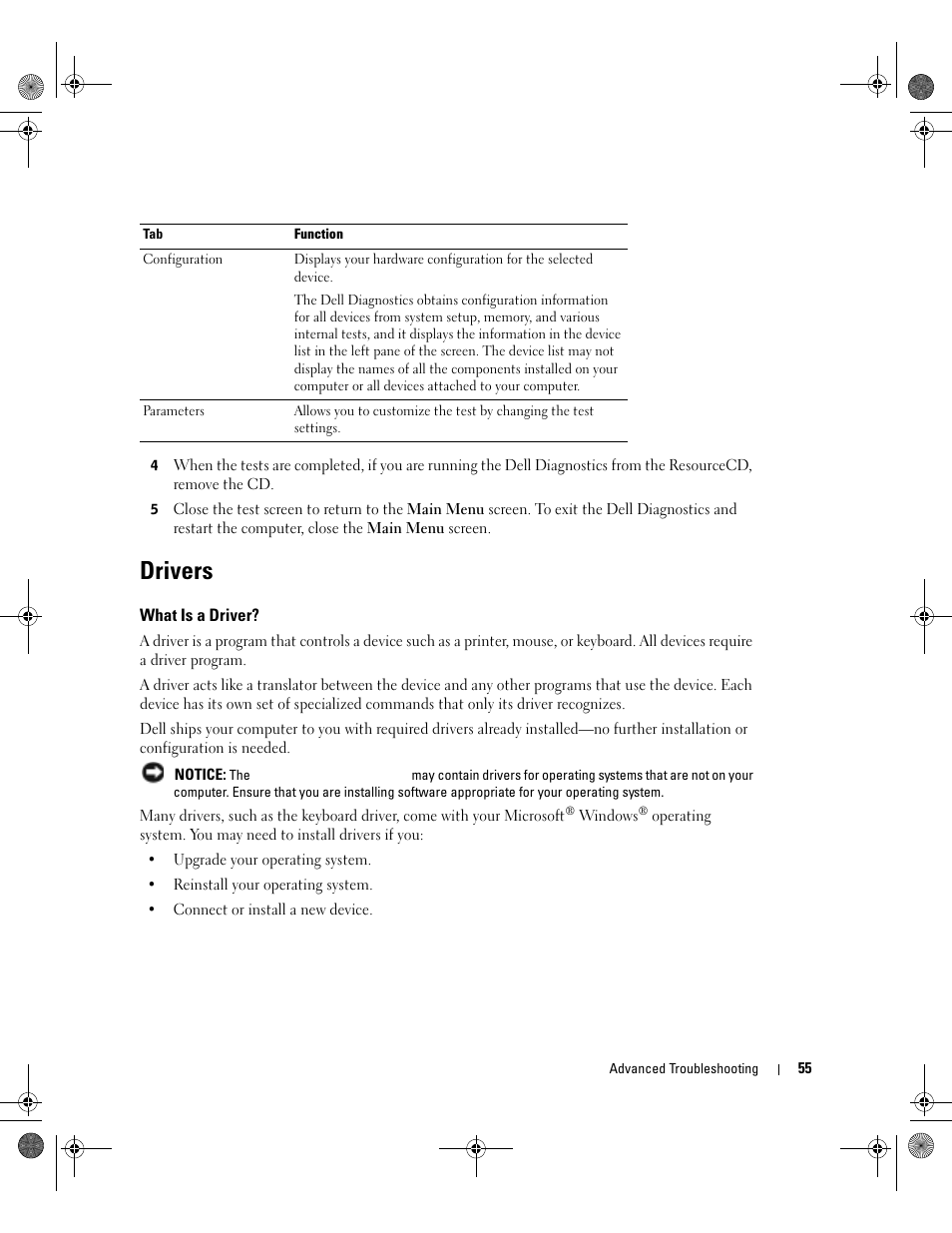 Drivers, What is a driver | Dell XPS/Dimension XPS Gen 2 User Manual | Page 55 / 142