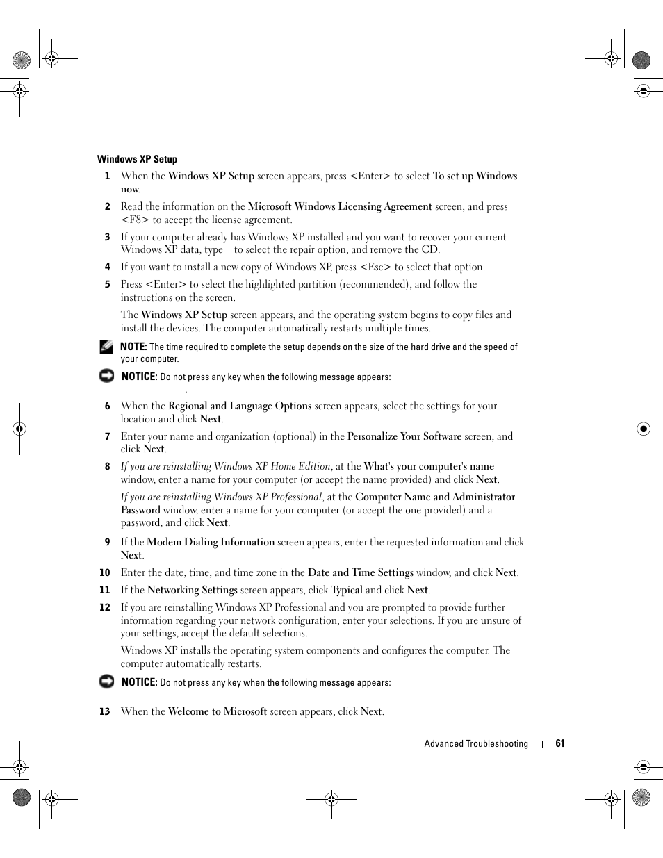 Dell XPS/Dimension XPS Gen 2 User Manual | Page 61 / 142