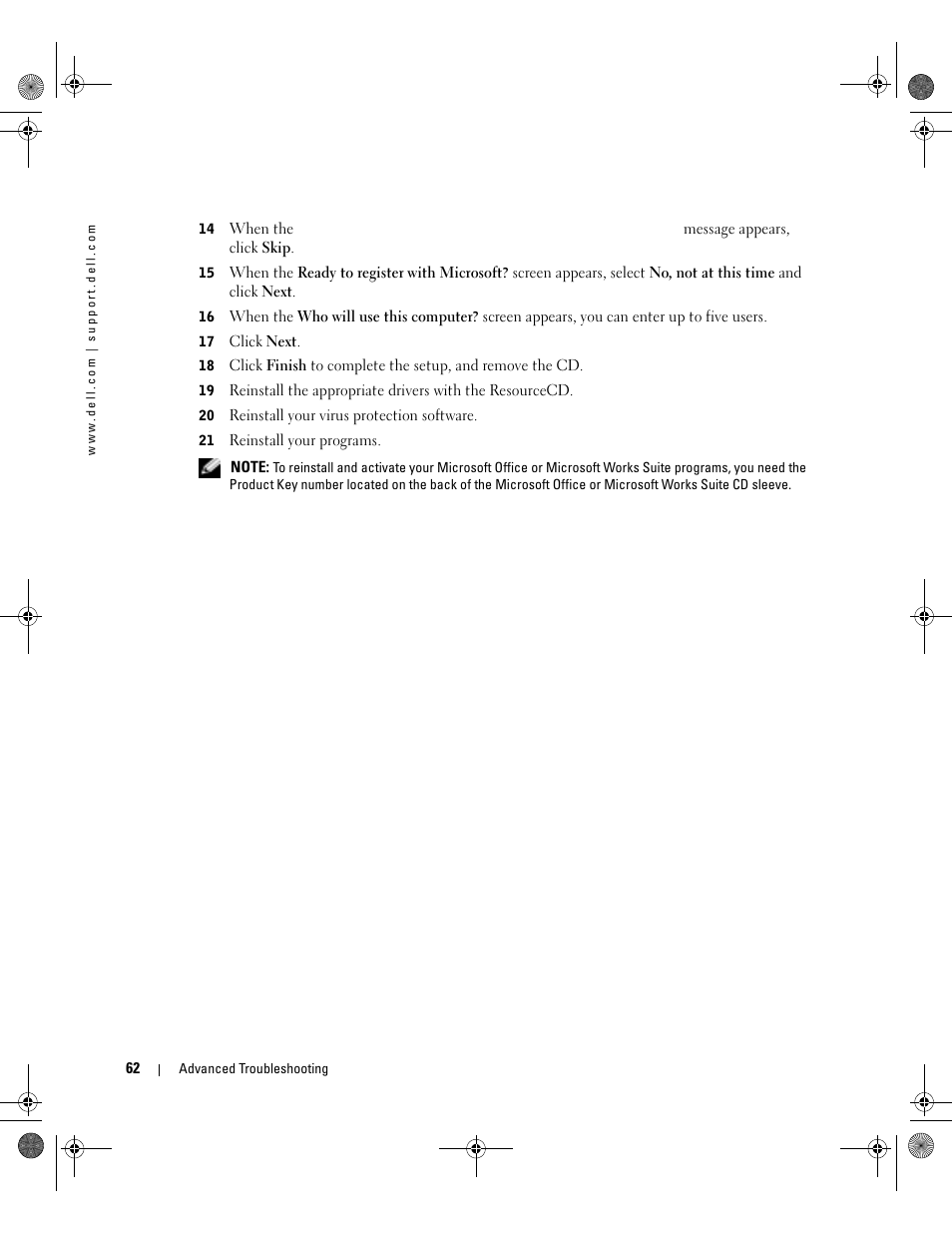 Dell XPS/Dimension XPS Gen 2 User Manual | Page 62 / 142