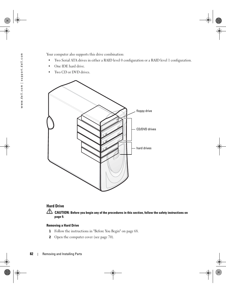 Hard drive | Dell XPS/Dimension XPS Gen 2 User Manual | Page 82 / 142