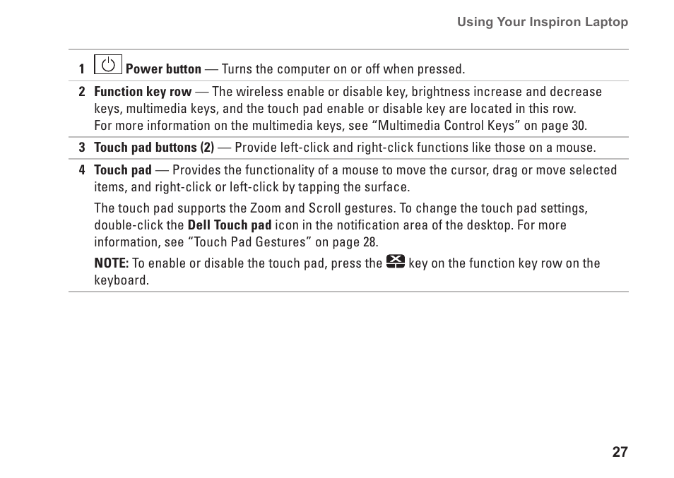 Dell Inspiron 14 (M4010, Mid 2010) User Manual | Page 29 / 92