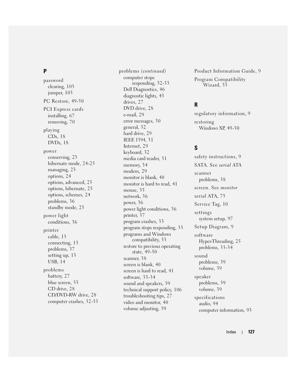 Dell Dimension 5100C User Manual | Page 127 / 128