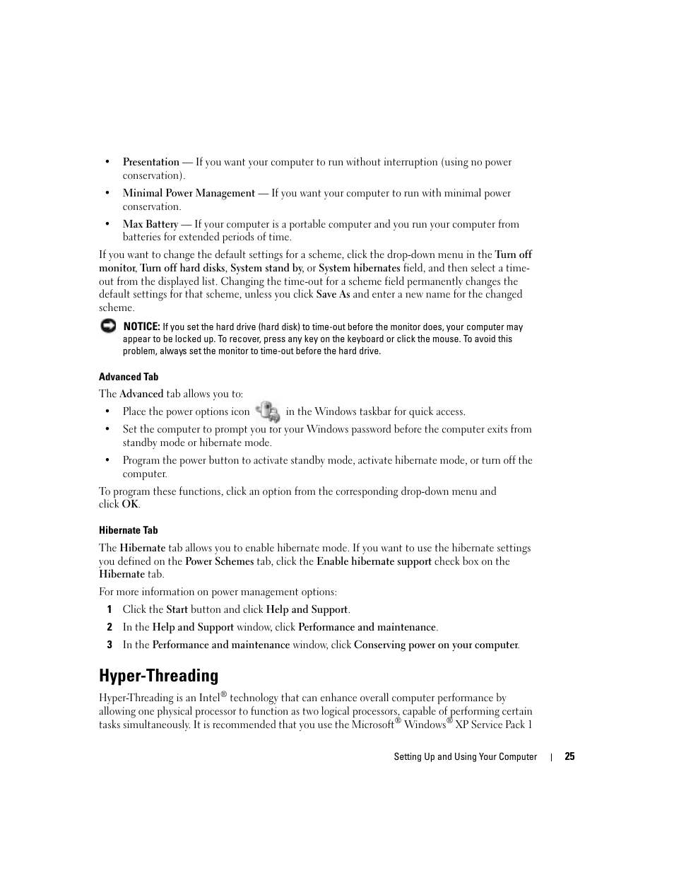 Hyper-threading | Dell Dimension 5100C User Manual | Page 25 / 128